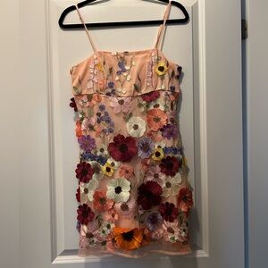 Honey floral dress, size medium. Never worn.
